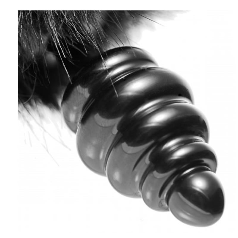 Bumble Bunny Faux Fur Tail Anal Plug
