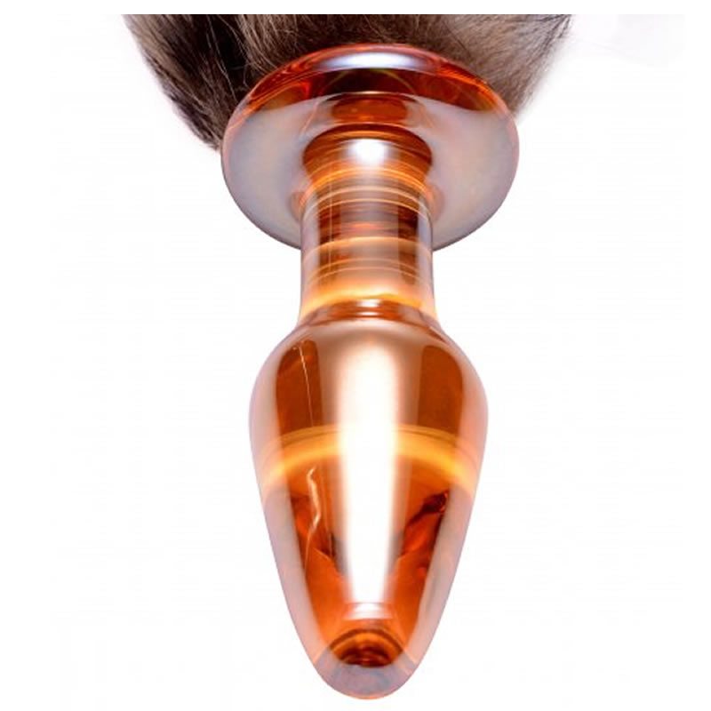 Fox Tail Glass Anal Plug